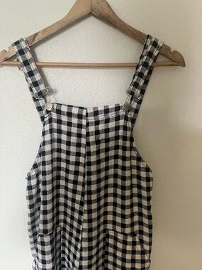 Zara Black and White Checked Sundress
